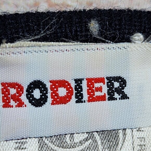 Rodier Vintage Womens Navy Wool Blend Cardigan Sweater Size Small - Picture 5 of 11